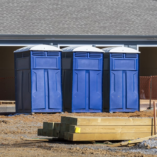 is there a specific order in which to place multiple porta potties in East Ridge Tennessee